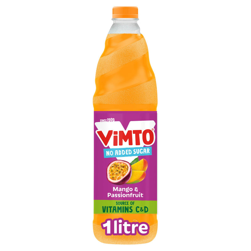 Vimto Real Fruit mango and passionfruit squash 1L (British brand)