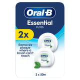 Oral-B Essential Waxed Dental Floss 2x50m (British brand)