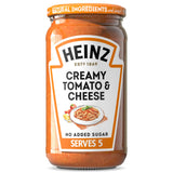 Sainsburys Heinz Tomato & Cheese Creamy Pasta Sauce 490g- Buy online at McGrocer