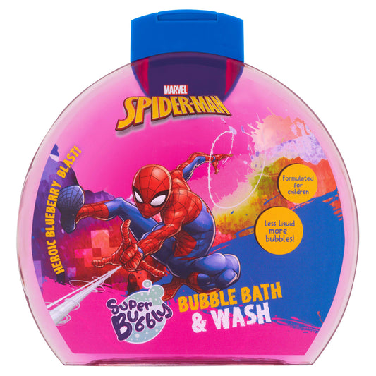 Marvel Spider Man Super Bubbly Bubble Bath & Wash GOODS Sainsburys   