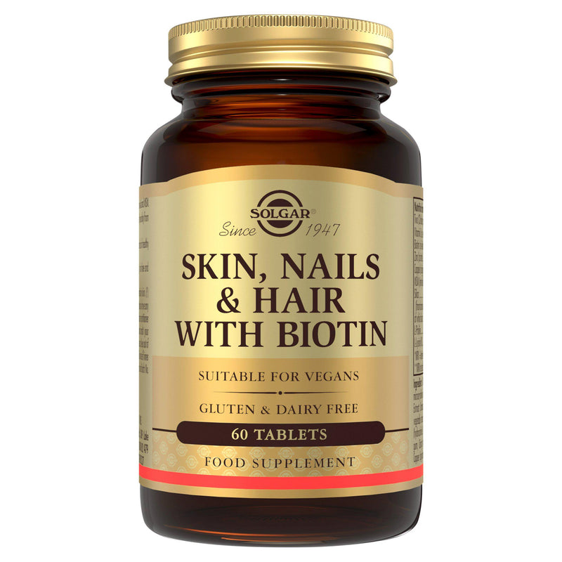 Solgar Skin Nails and Hair Formula 60 count tablets (British brand)