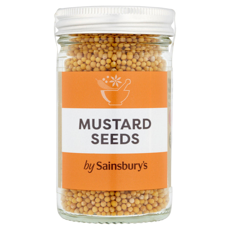 Sainsbury's premium mustard seeds 60g container (British brand)