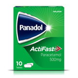Panadol ActiFast Paracetamol Tablets 500mg 10 Pack, imported from the UK