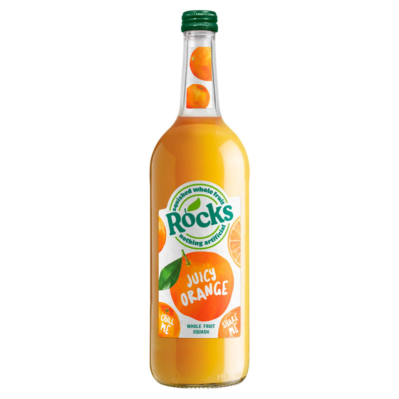 Rocks juicy oranges squash 740ml, UK version