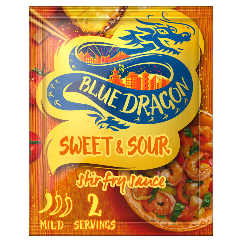 Blue Dragon sweet and sour stir fry sauce 120g, UK version