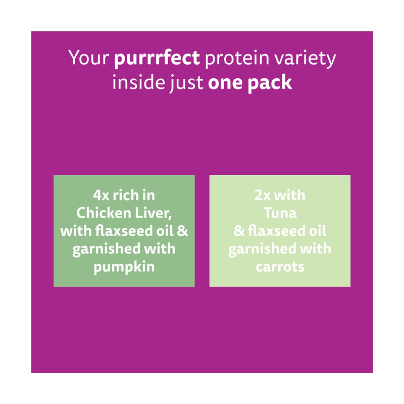 Whiskas Superfoods wet cat food pouches 6x50g mixed selection (British brand)