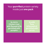 Whiskas Superfoods wet cat food pouches 6x50g mixed selection (British brand)