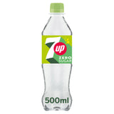 7UP soft drink Zero Sugar Lemon & Lime 500ml, UK version