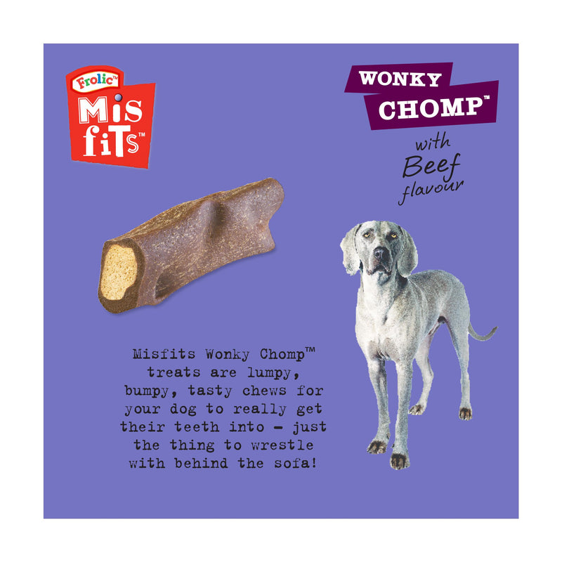 Misfits Wonky Chomp beef liver dog treats 170g, UK version
