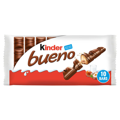 Sainsburys Kinder Bueno Milk Chocolate & Hazelnut Wafer Bar Multipack 5 x 43g- Buy online at McGrocer