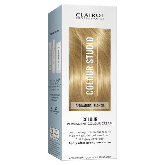 Clairol Professional Colour Studio 9/0 Natural Blonde Permanent Colour Cream GOODS Sainsburys   