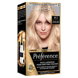 Sainsburys L'Oreal Paris Preference Permanent Hair Dye Oslo Viking Light Ash Blonde 9.1- Buy online at McGrocer