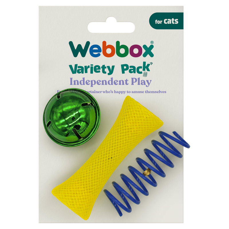 Webbox cat toy variety pack for feline friends (British brand)