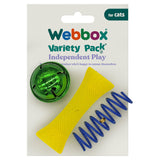 Webbox cat toy variety pack for feline friends (British brand)