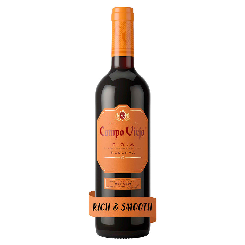 Campo Viejo Rioja Reserva red wine 75cl, imported from the UK