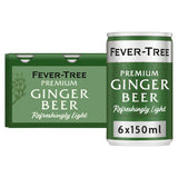 Fever-Tree Refreshingly Light Ginger Beer 150ml can, imported from the UK