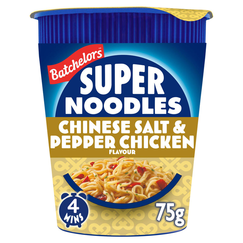 Batchelors Super Noodles Salt and Pepper Chicken Pot 75g - British product