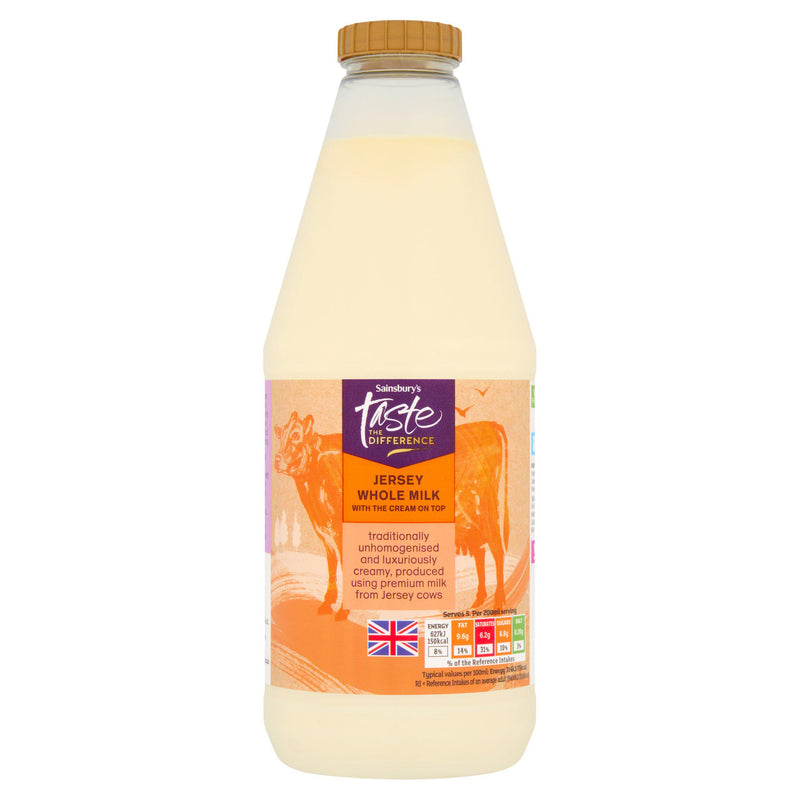 Sainsbury's Jersey milk 1L, UK version