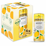 Sainsburys Twinings Sparkling Tea Boost Zingy Lemon with Ginger & Lemon Balm 4 x 250ml- Buy online at McGrocer