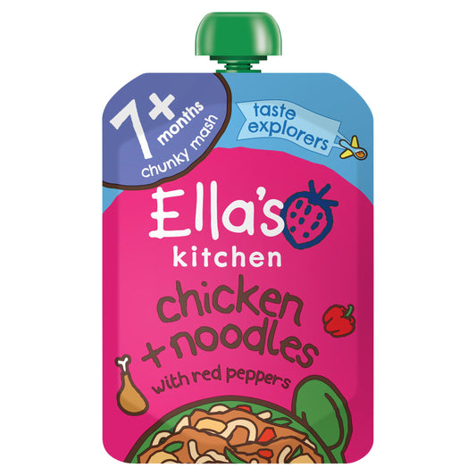 Ella's Kitchen Organic Chicken & Noodles Baby Food Pouch 7+ Months 130g GOODS Sainsburys   