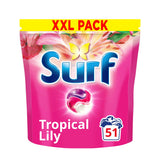 Sainsburys Surf Tropical Lily Laundry Capsules 3 in 1 51 Washes- Buy online at McGrocer