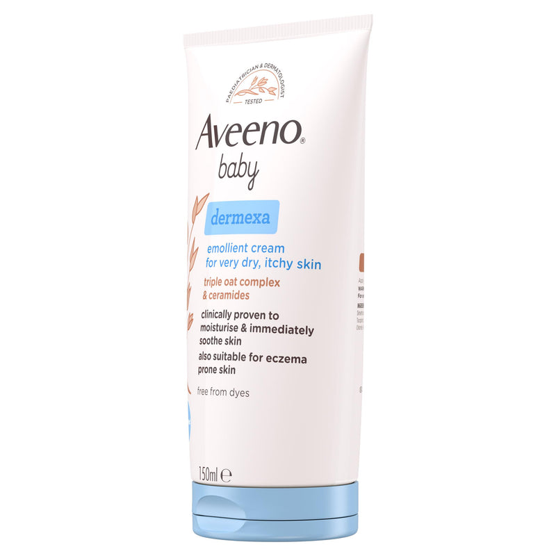 Aveeno Baby Dermexa emollient cream 150ml, imported from the UK