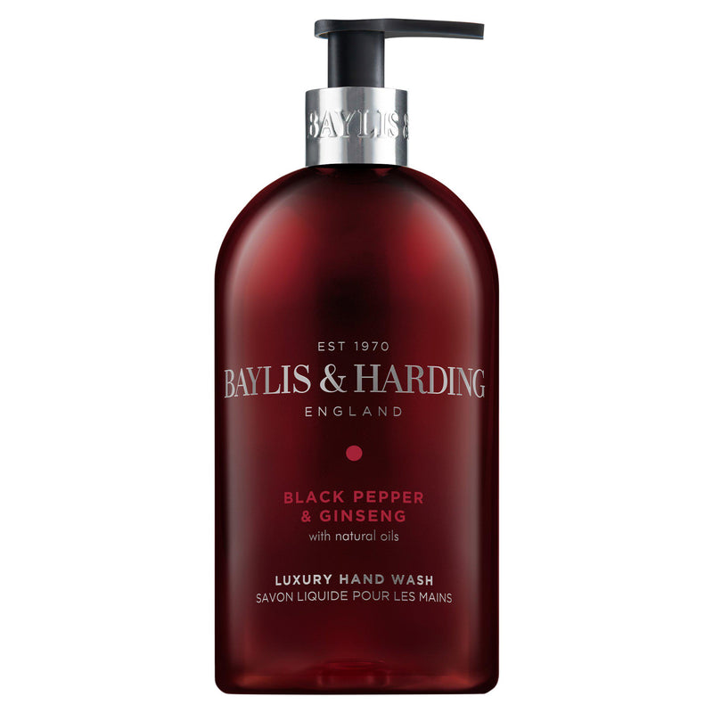Baylis & Harding Signature Black Pepper & Ginseng Hand Wash 500ml, UK version