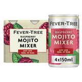 Sainsburys Fever-Tree Raspberry Mojito Cocktail Mixer 4 x 150ml- Buy online at McGrocer