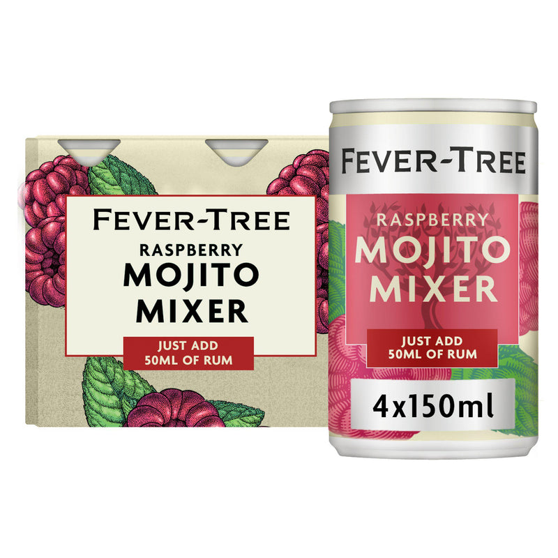 Fever-Tree Raspberry Mojito Mixer 4 x 150ml - British product
