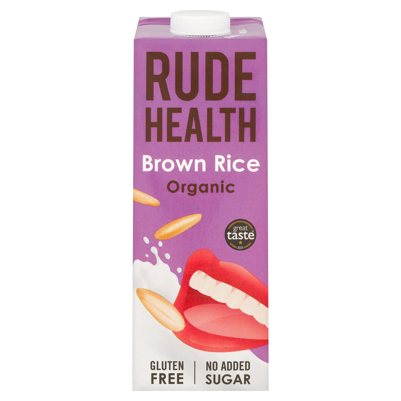 Rude Health organic brown rice drink 1L, imported from the UK