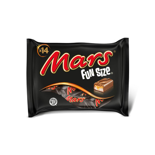 Mars Caramel Nougat & Milk Chocolate Funsize Snack Bars Multipack 16x18g