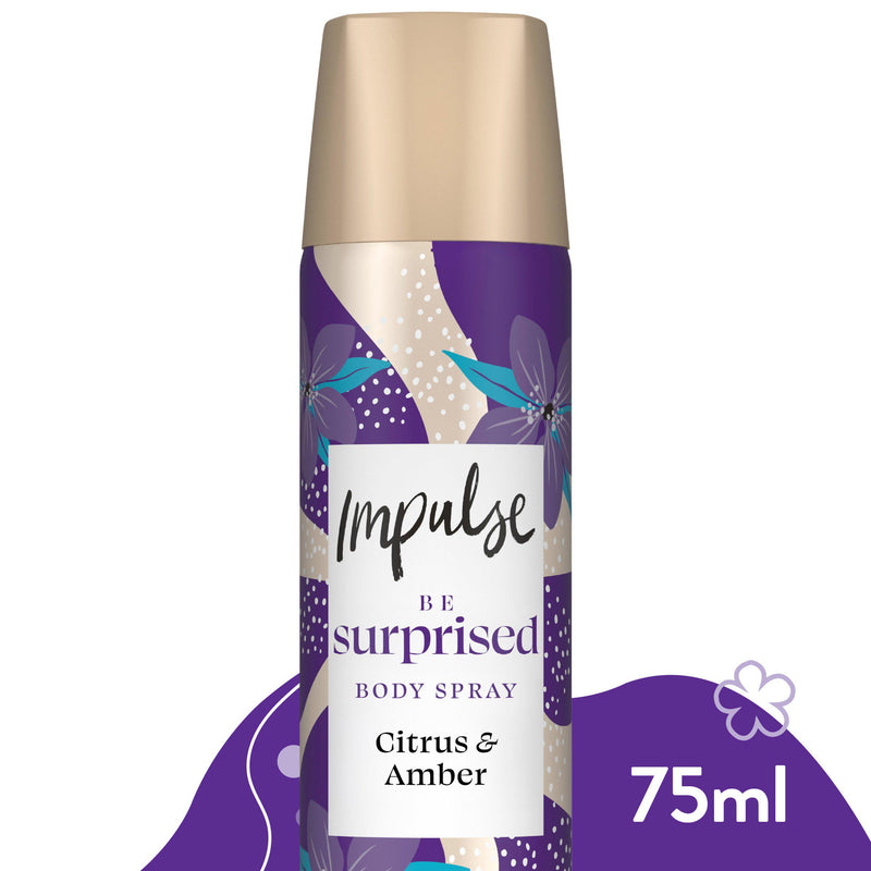 Impulse bodyspray deodorant Be Suprised 75ml, imported from the UK