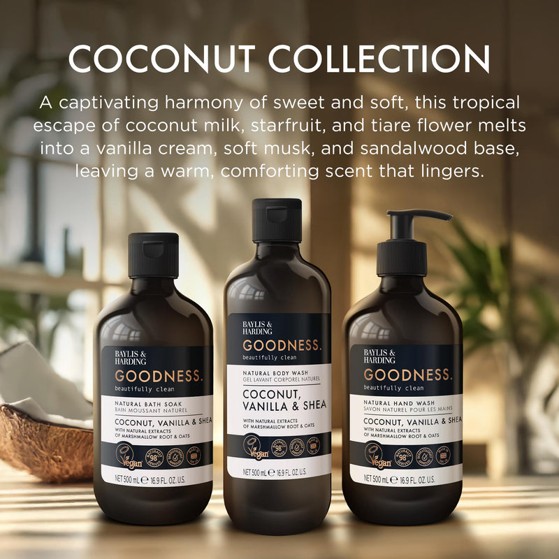 Baylis & Harding hand wash coconut vanilla shea 500ml, UK version