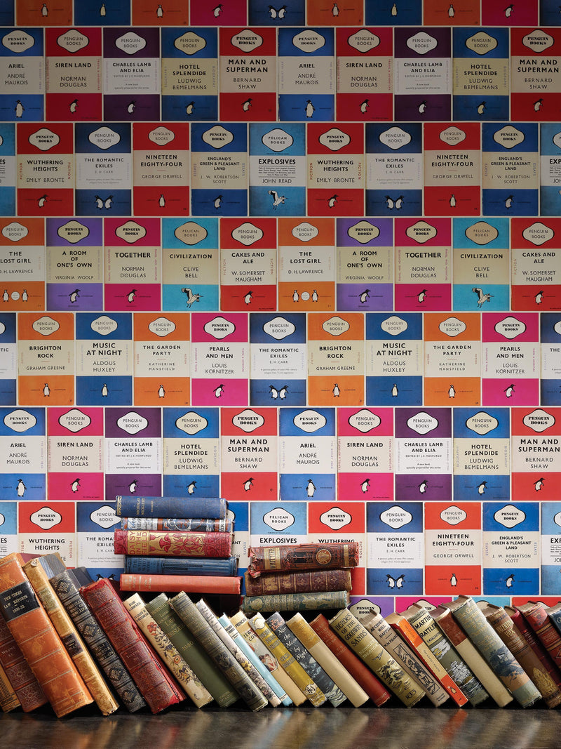 Osborne & Little Penguin Library wallpaper 10m x 52cm (British brand)