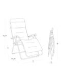 Lafuma Air Comfort Futura sun lounger, imported from the UK