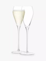 John Lewis LSA International Wine Collection Prosecco Glasses Set of 2 250ml Clear- Buy online at McGrocer