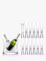 John Lewis LSA International Moya Flutes & Champagne Bucket Set of 12- Buy online at McGrocer
