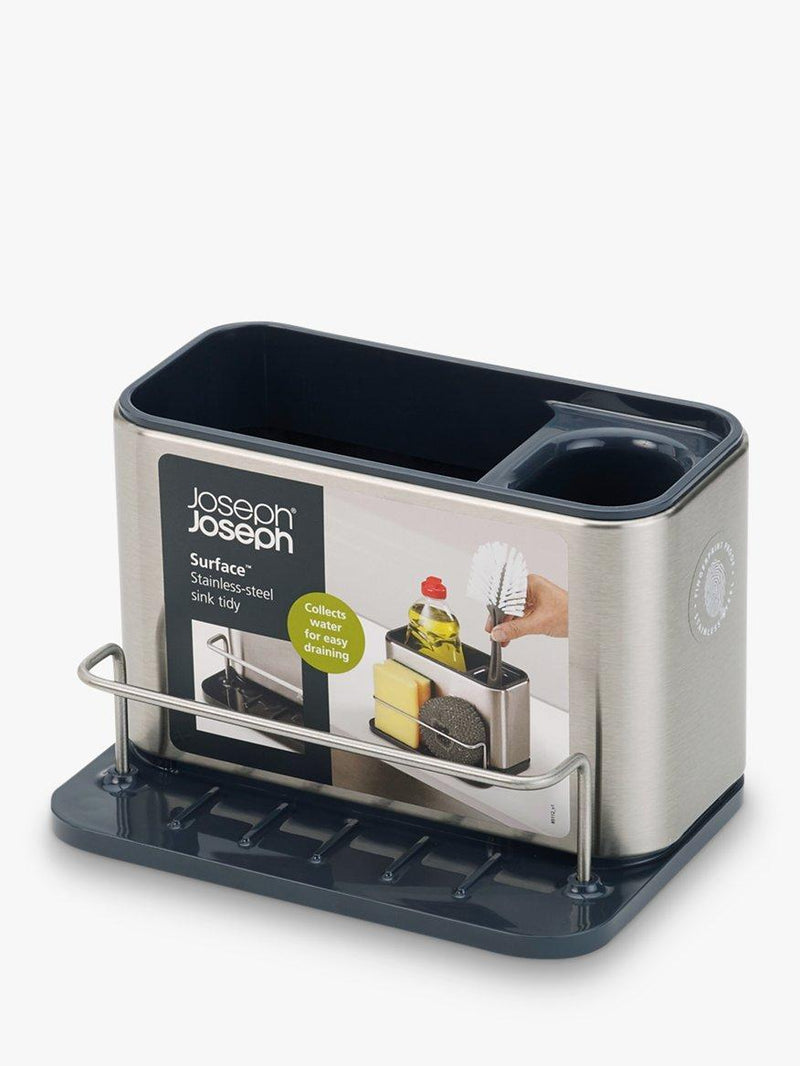 Joseph Joseph surface sink tidy with compartments for detergent and brushes, UK version