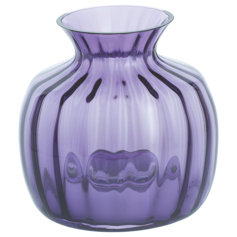 Small Crystal Posy Vase 13cm Height in Amethyst