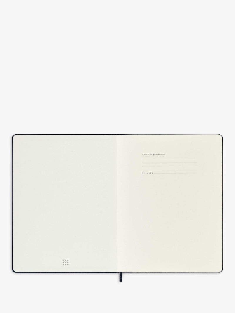 Moleskine extra large hard cover ruled notebook ocean blue, imported from the UK