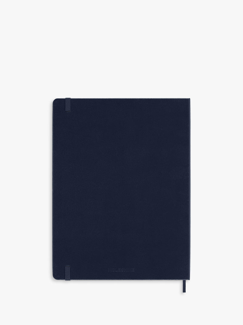 Moleskine extra large hard cover ruled notebook ocean blue, imported from the UK