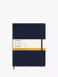 Moleskine extra large hard cover ruled notebook ocean blue, imported from the UK