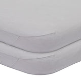 John Lewis GOTS Organic Cotton Fitted Moses Basket Sheet Pack of 2 33 x 76cm