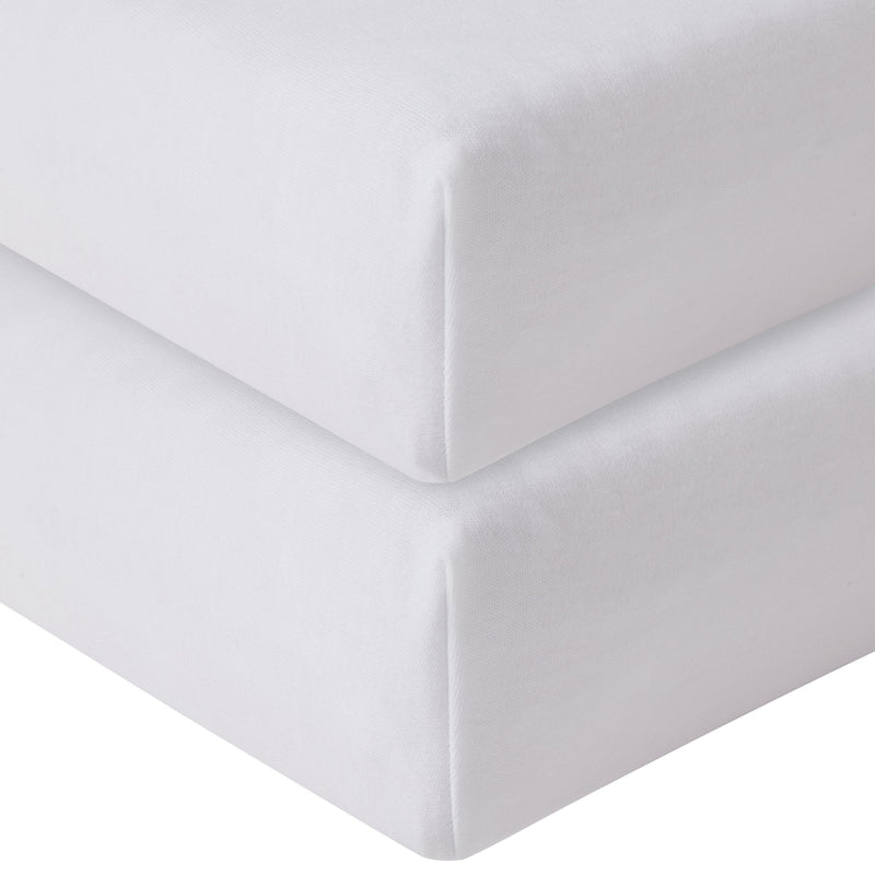 John Lewis travel cot sheet white pack of 2, UK version