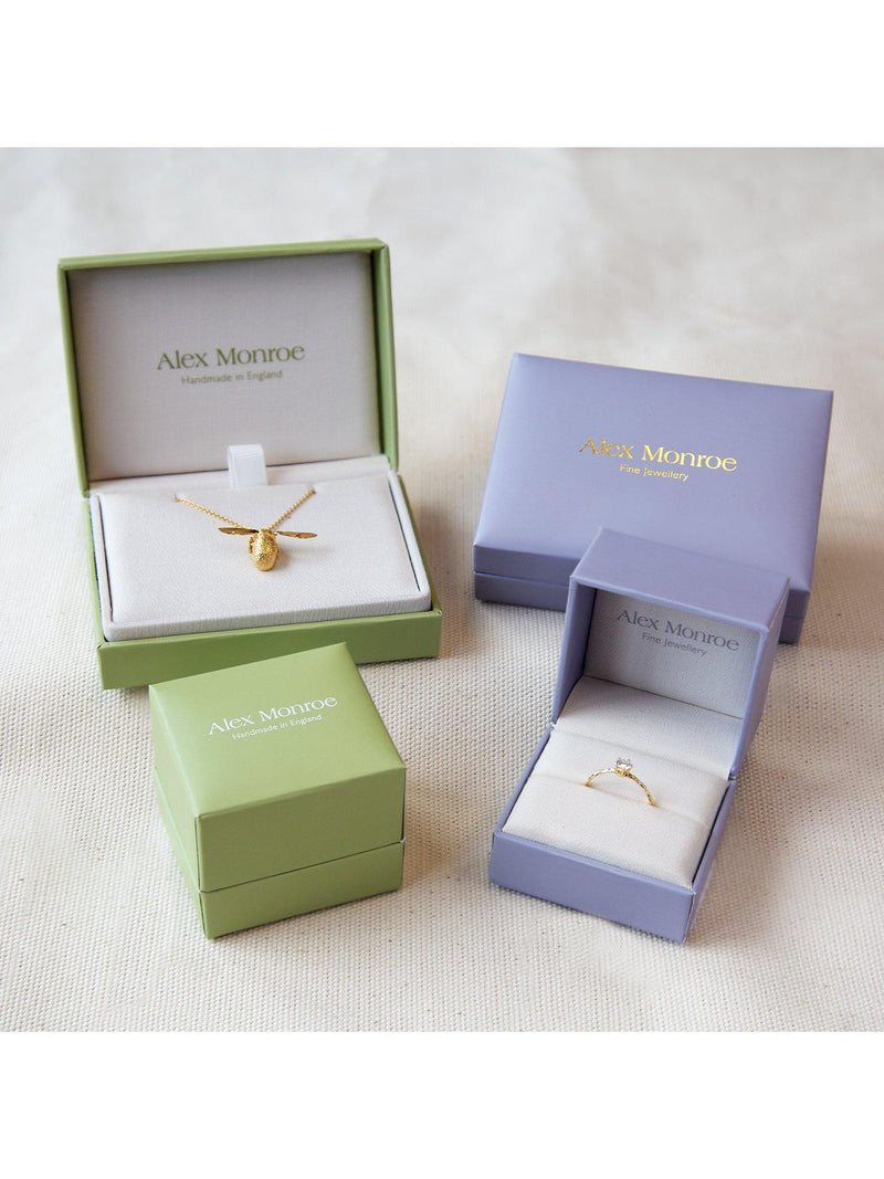 Alex Monroe butterfly pendant necklace gold 45cm (British brand)