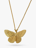 Alex Monroe butterfly pendant necklace gold 45cm (British brand)