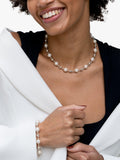 Dower & Hall freshwater pearl nugget collar necklace 46cm (British brand)