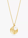 Dower & Hall disc and pearl necklace, imported from the UK