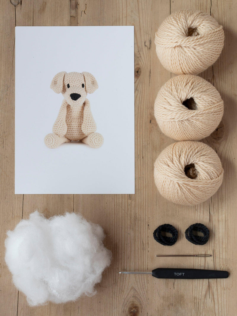 TOFT Eleanor the Labrador crochet kit, UK version
