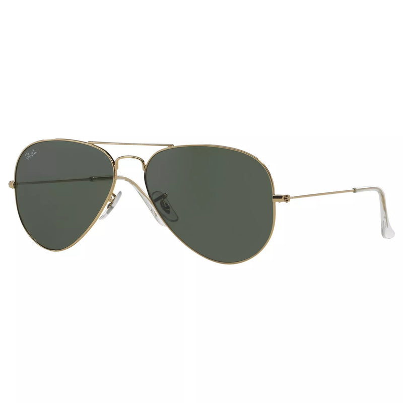 Ray-Ban RB3025 Aviator sunglasses black frame glass lenses, imported from the UK